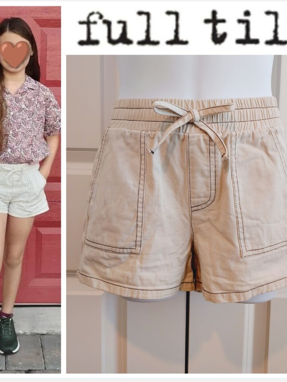 Khaki/Cream Shorts